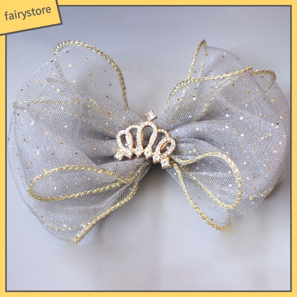 Kẹp Tóc Hình Nơ Màu Trơn Dành Cho Bé Gái