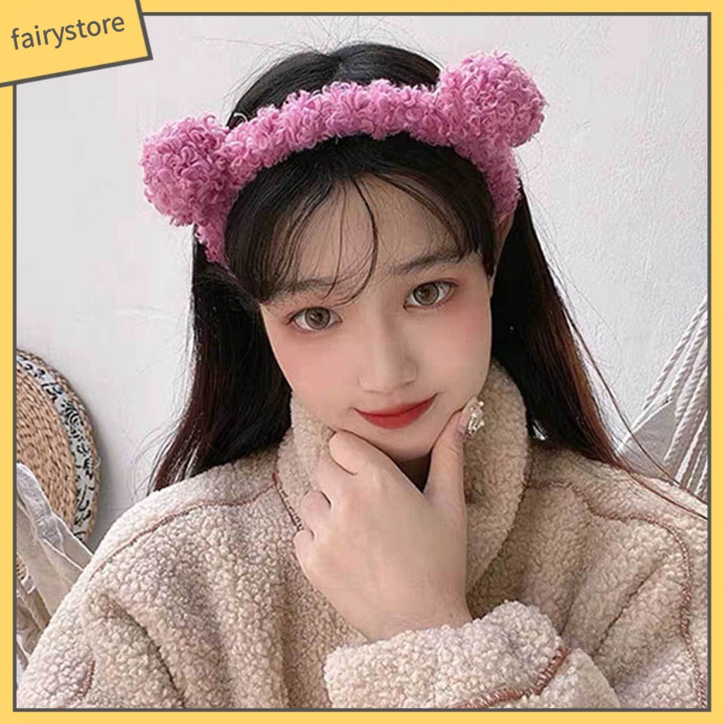 Băng Đô Cài Tóc Hình Gấu Bông Dễ Thương Cho Nữ