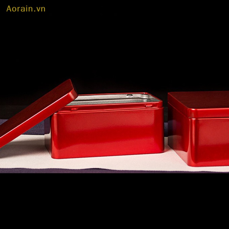 Hộp Sắt Đựng Trà / Kẹo Có Nắp Đậy Kín Tiện Dụng