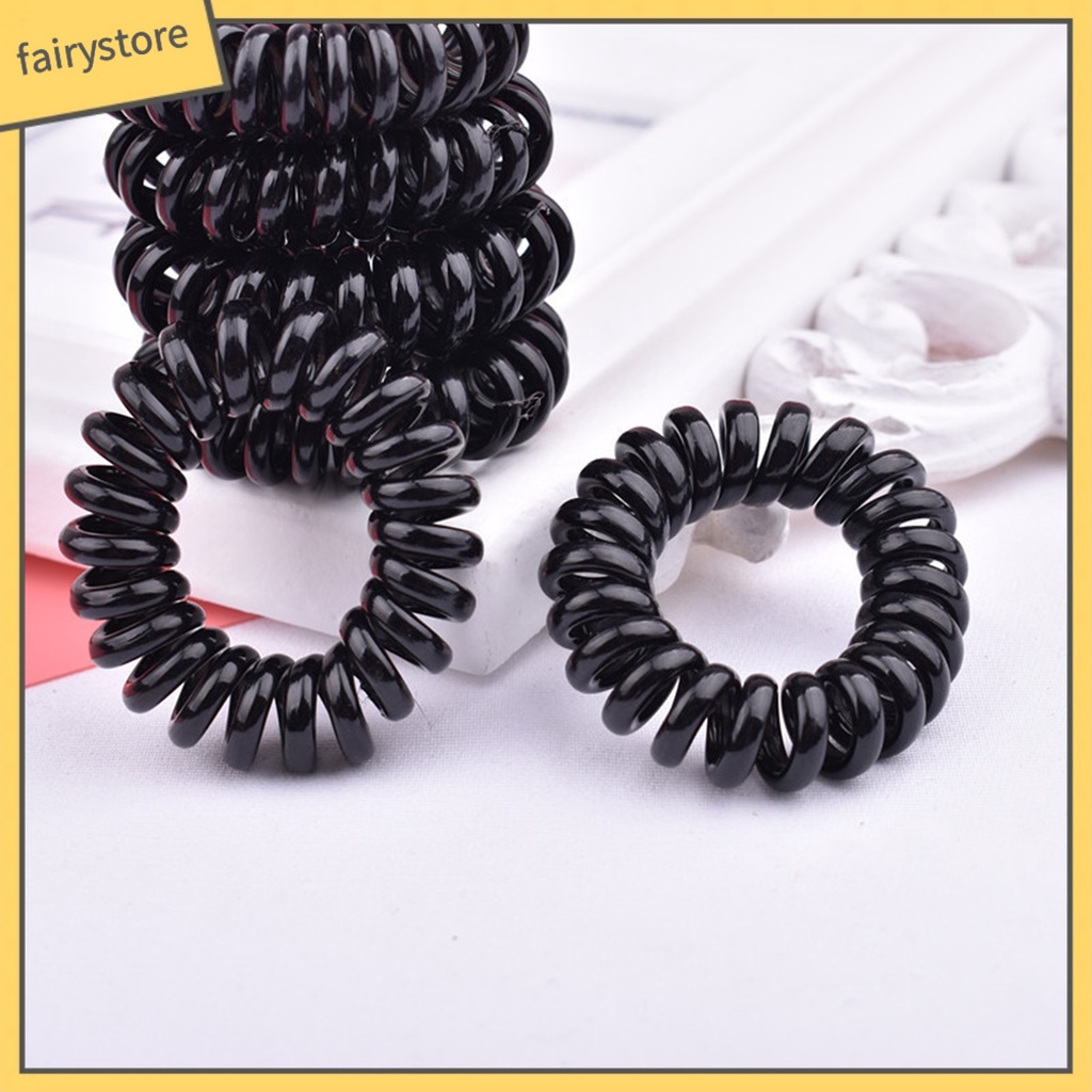 Dây Buộc Tóc Dạng Xoắn Ốc Gọn Nhẹ Không Để Lại Dấu Vết Nhiều Màu Sắc Đơn Giản Cho Nữ