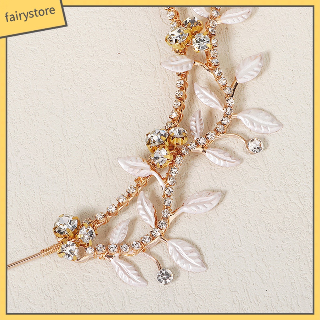 Băng Đô Cài Tóc Hình Vương Miện Đính Đá Lấp Lánh Chống Trượt Cho Cô Dâu