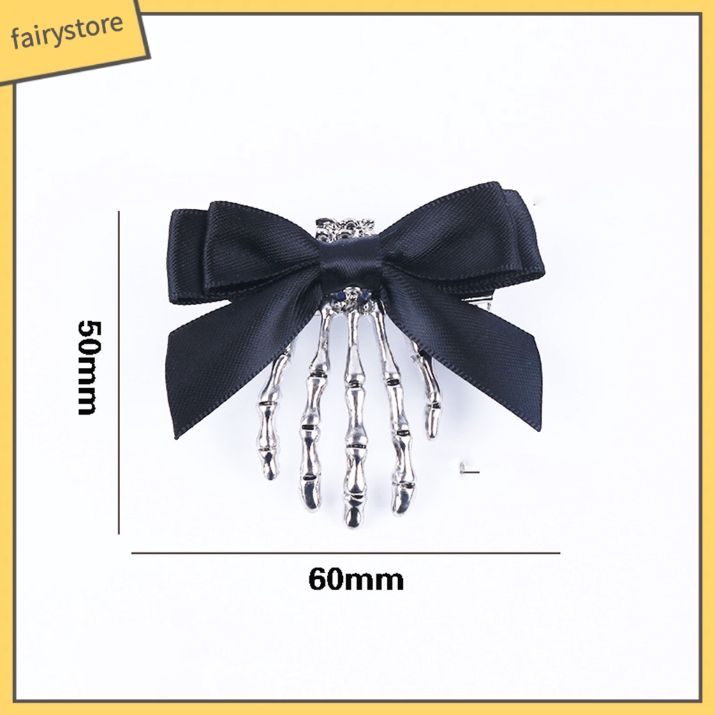 Kẹp Tóc Hình Xương Bàn Tay Kinh Dị Chống Trượt Chống Rơi Phong Cách Halloween
