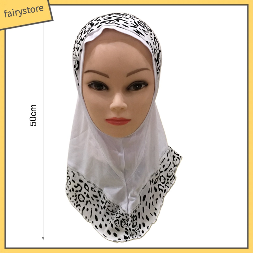 [FRO] Khăn Trùm Đầu Khâu Không Dễ Biến Dạng In Họa Tiết Da Báo Sử Dụng Hàng Ngày Cho Trẻ Em