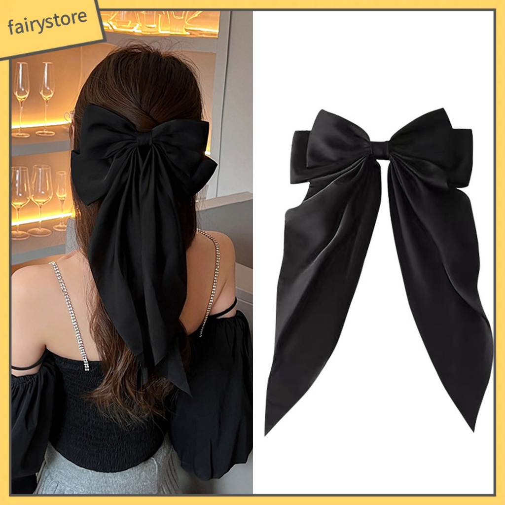 Kẹp Tóc Nơ Lớn Không Trượt Phong Cách Trung Hoa Tinh Tế