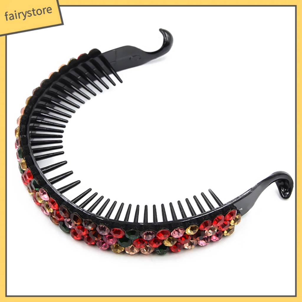 Kẹp Tóc Dạng Xoắn Đính Đá Lấp Lánh Thanh Lịch Cho Nữ