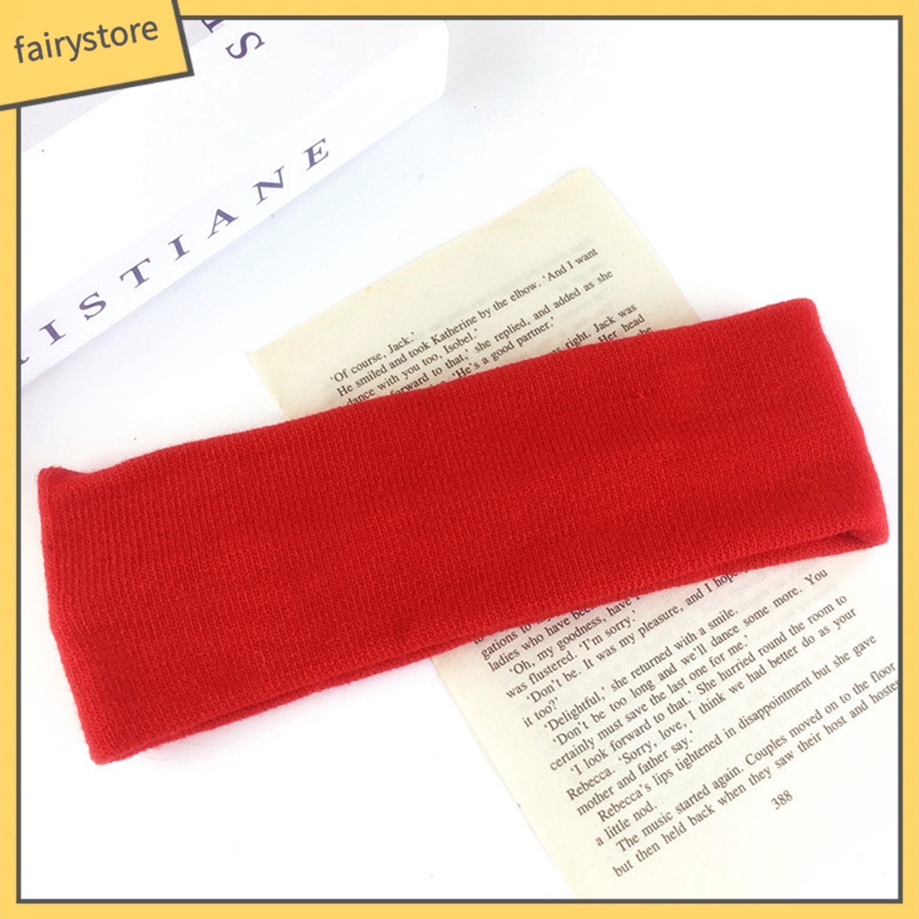 Băng Đô Dệt Kim Unisex Mềm Mại Co Giãn Thoáng Khí Màu Trơn Thời Trang