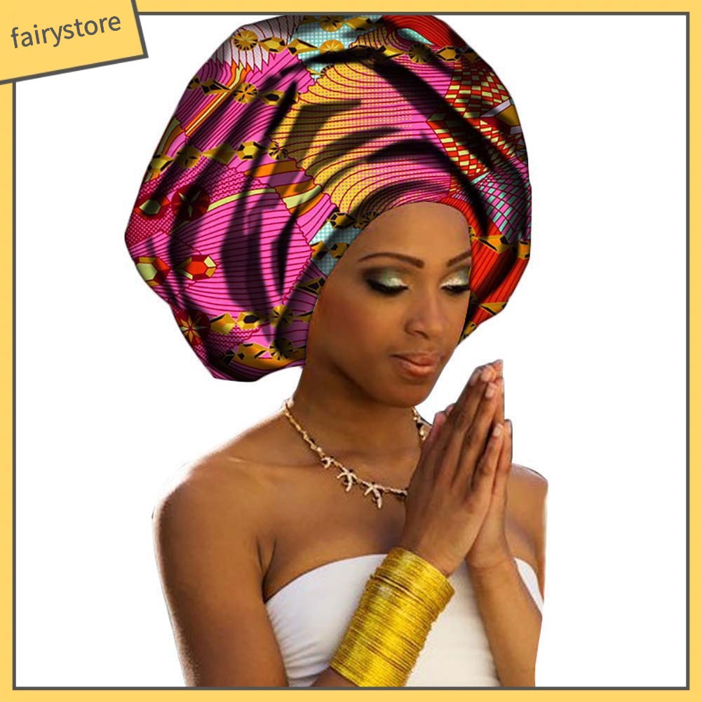 Khăn Turban Cotton Thời Trang Châu Phi Dành Cho Nữ