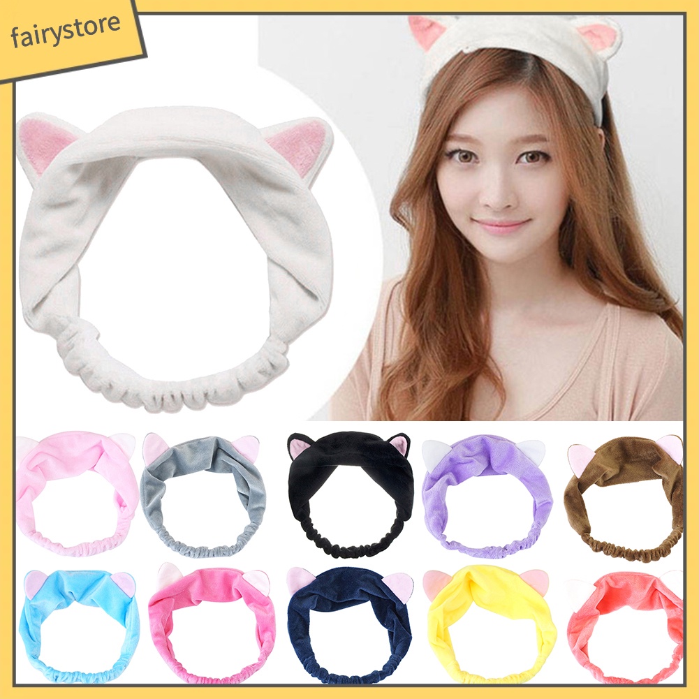 Băng Đô Tai Mèo Co Giãn Đáng Yêu Cho Nữ