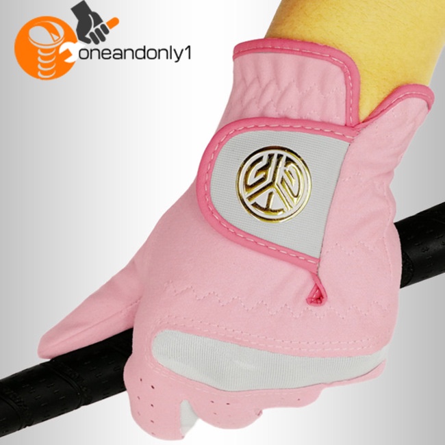 1 Đôi Găng Tay Đánh Golf Bằng Vải Vi Sợi Chống Nắng Chống Mòn Thoáng Khí Có Thể Giặt Sạch Dành Cho Nữ