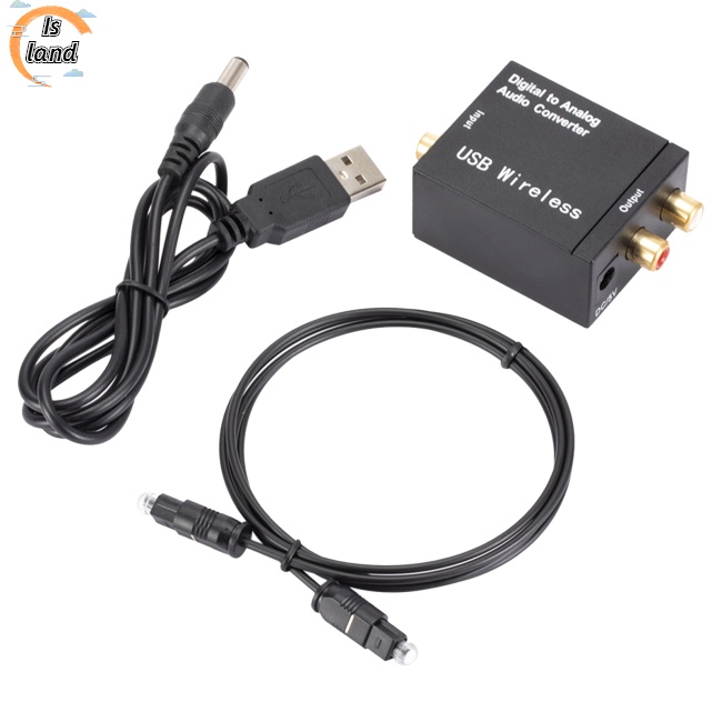 Bộ Chuyển Đổi Âm Thanh Kỹ Thuật Số Sang Analog Bluetooth 5.0 Sợi Quang Toslink Coaxial To Rca R / l