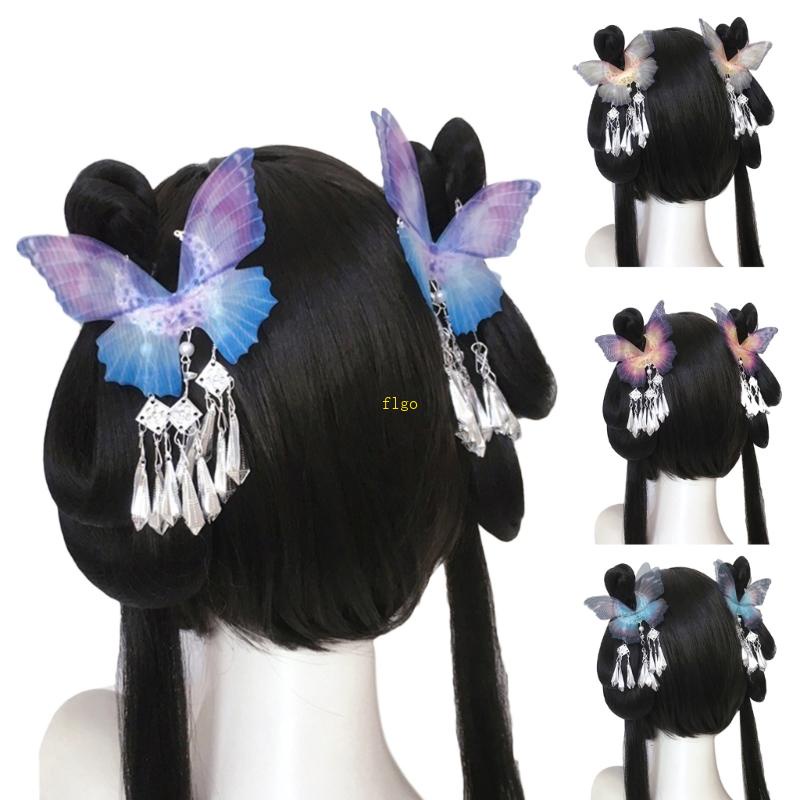 Kẹp Tóc Đuôi Ngựa Bằng Vải Tuyn Đính Tua Rua Màu Bạc Thời Trang Mùa Hè