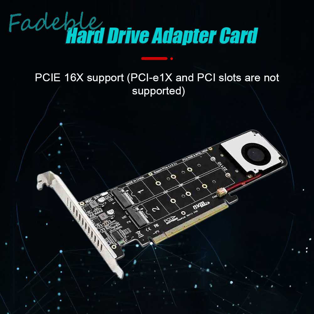 Card Chuyển Đổi 4Disk NVME Raid PCI-E4.0X16 Hai Mặt Cho 2230 / 2242 / 2260 / 2280mm