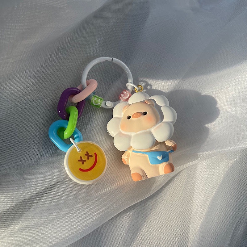 Móc Khóa Hình Hoa Hướng Dương Hoạt Hình Dễ Thương