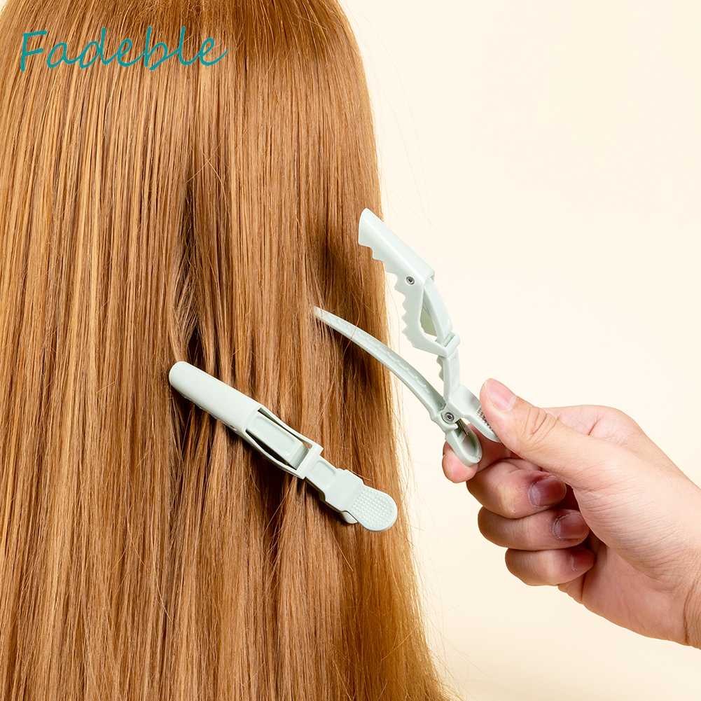 Kẹp Tóc Cá Sấu Bằng Nhựa Bền Thiết Kế Lò Xo Đôi Tạo Kiểu Tóc