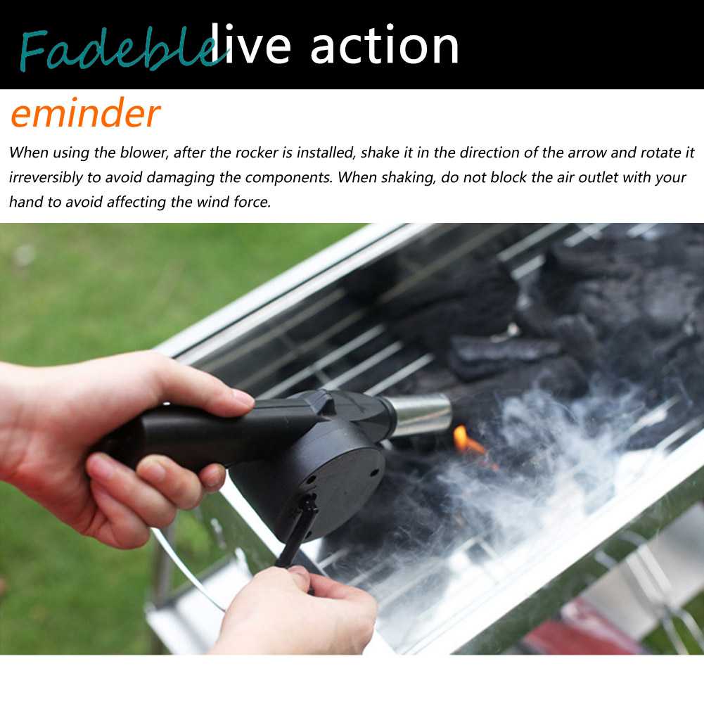 Quạt Thổi Lửa Nướng BBQ Tiện Lợi Cho Dã Ngoại