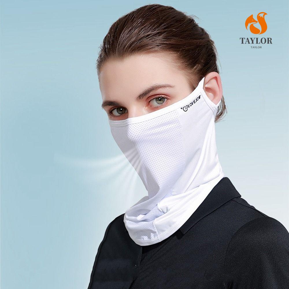 Taylor1 Khăn Choàng Cổ Kiêm Mặt Nạ Chống Nắng Bằng Lụa Lạnh Thoáng Khí Thời Trang Mùa Hè Cho Nam Và Nữ