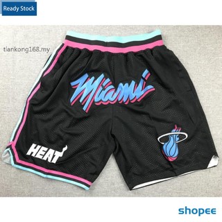 Hàng Có Sẵn Mới Về Quần Short Bóng Rổ Nam Miami Heat Warde herro just don big Thêu logo NBA