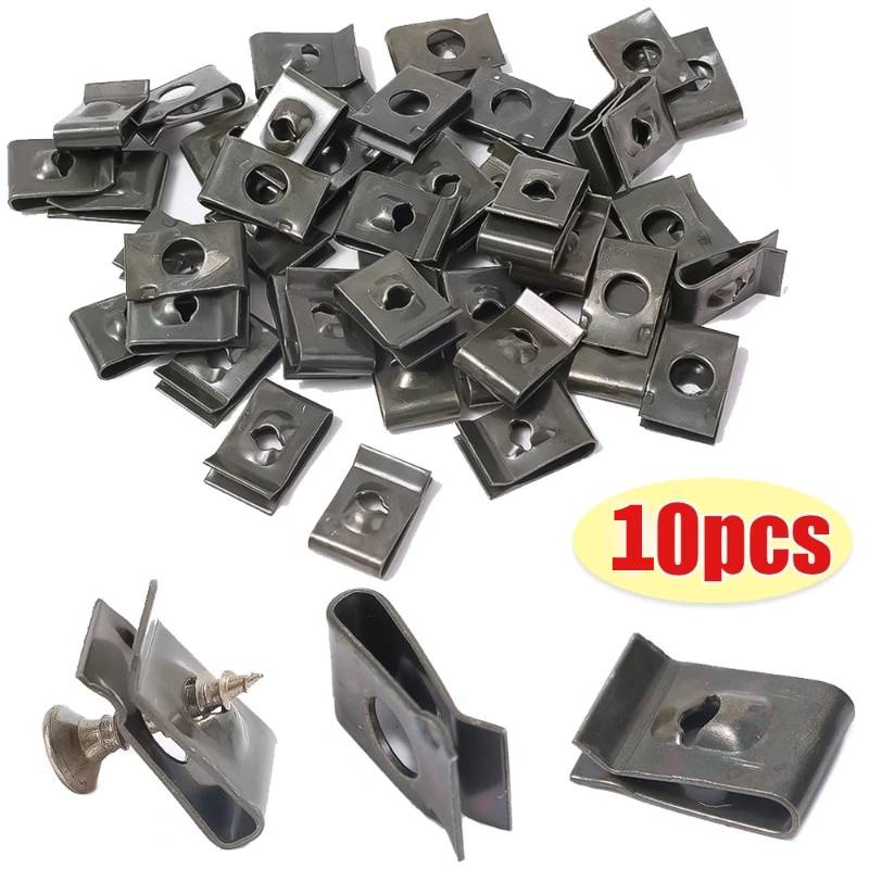 FENDER Kẹp Chữ U Bằng Kim Loại Chống Rỉ Cho Bảng Điều Khiển Xe Hơi Xe Máy