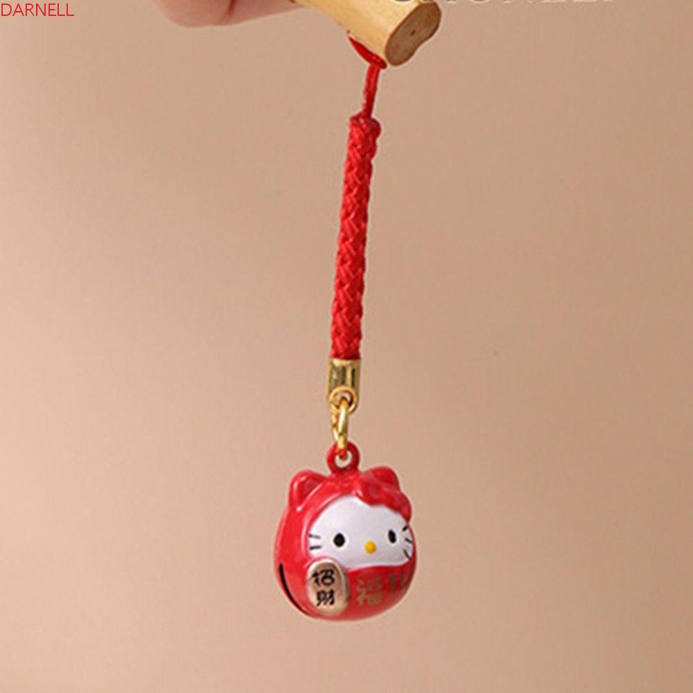 Móc Khóa Hình Chú Mèo May Mắn Bằng Kim Loại Phong Cách Hoạt Hình Nhật Bản