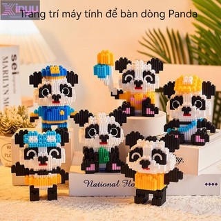 Lego mini hạt nhỏ gấu trúc mô hình