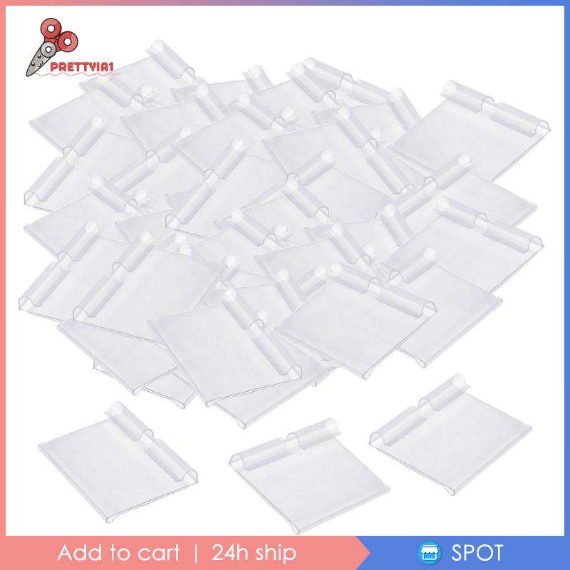 [Prettyia1] Set 2 Giá Đỡ Nhãn Màu Trong Suốt Kích Thước 60x42mm