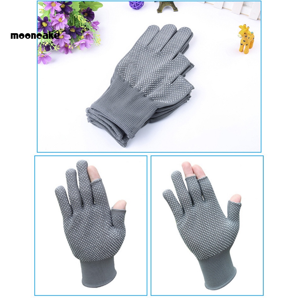 1 Đôi Găng Tay Chạy Xe Đạp / Tập Thể Hình Hạt 3D Thấm Hút Mồ Hôi