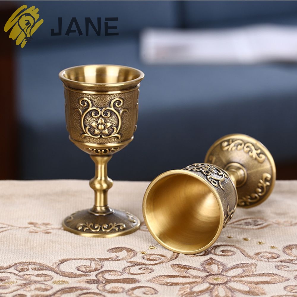 Ly Uống Rượu Dập Nổi Bằng Kim Loại Phong Cách Châu Âu