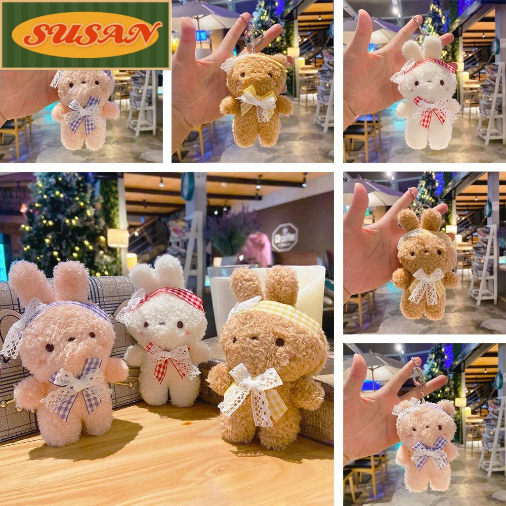 Móc Khóa Thỏ Nhồi Bông Dễ Thương