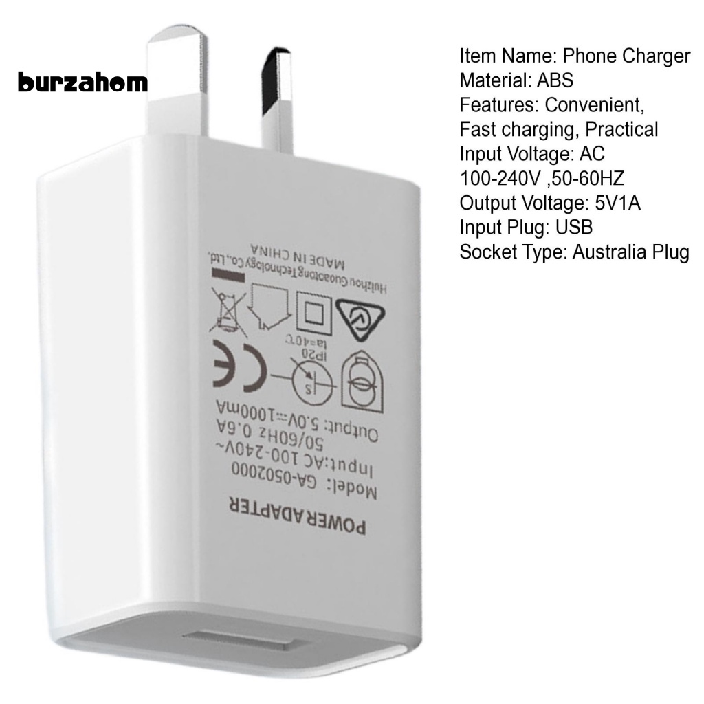 Cục Sạc Điện Thoại USB Trọng Lượng Nhẹ Chống Cháy Nổ Cho Gia Đình / Đi Du Lịch