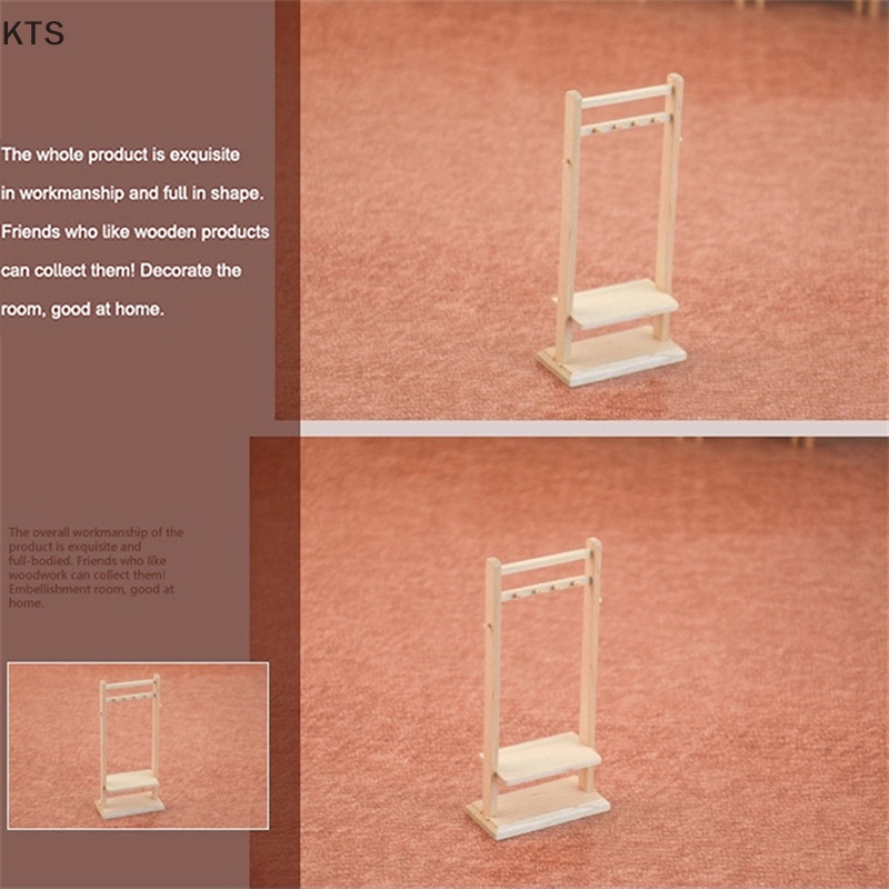 Giá Đỡ Áo Khoác Và Quần Áo Trang Trí Nhà Búp Bê 1: 12