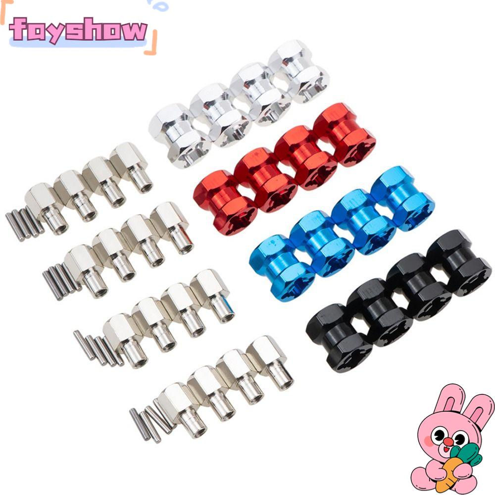 Set 4 Đầu Nối Lục Giác 12mm Bằng Nhôm Cho Bánh Xe Hơi Xe Tải