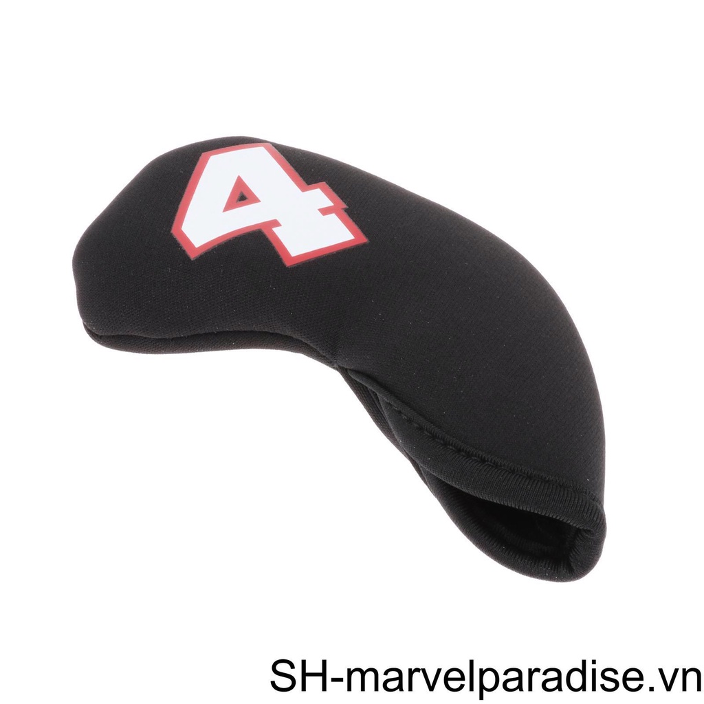 Bộ 10 Vỏ Bọc Đầu Gậy Đánh Golf Chống Thấm Nước 4-9 A ~ X