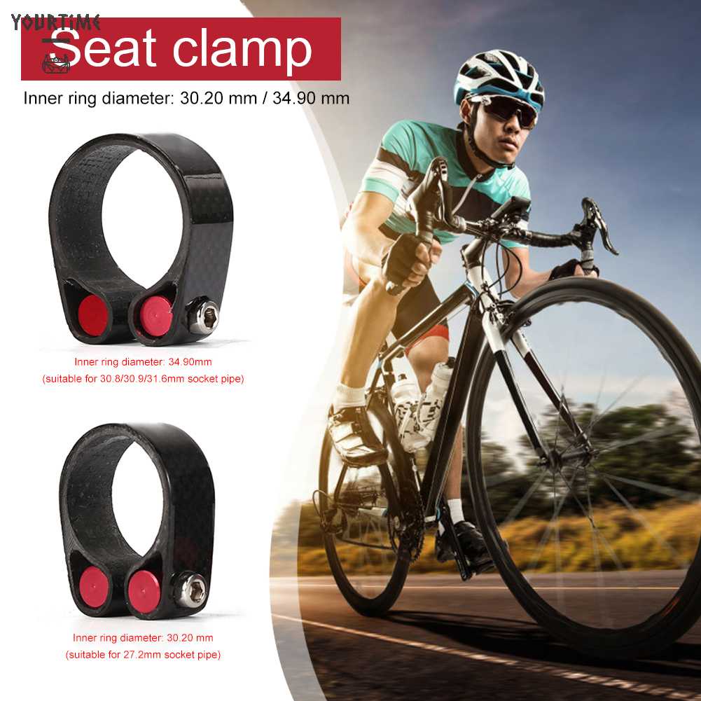 Kẹp Cố Định Yên Xe Đạp 30.8 / 30.9 / 31.6mm Bằng Sợi Carbon
