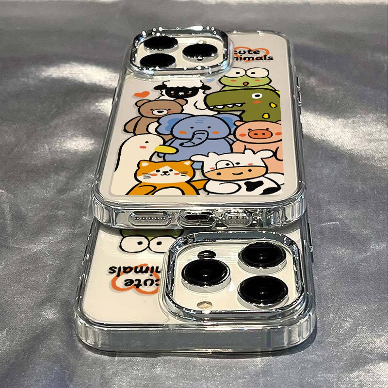 ✅Ốp Điện Thoại Dẻo Họa Tiết Động Vật Dễ Thương Chống Sốc Cho iPhone12138 7plus 11 Apple / 14pro