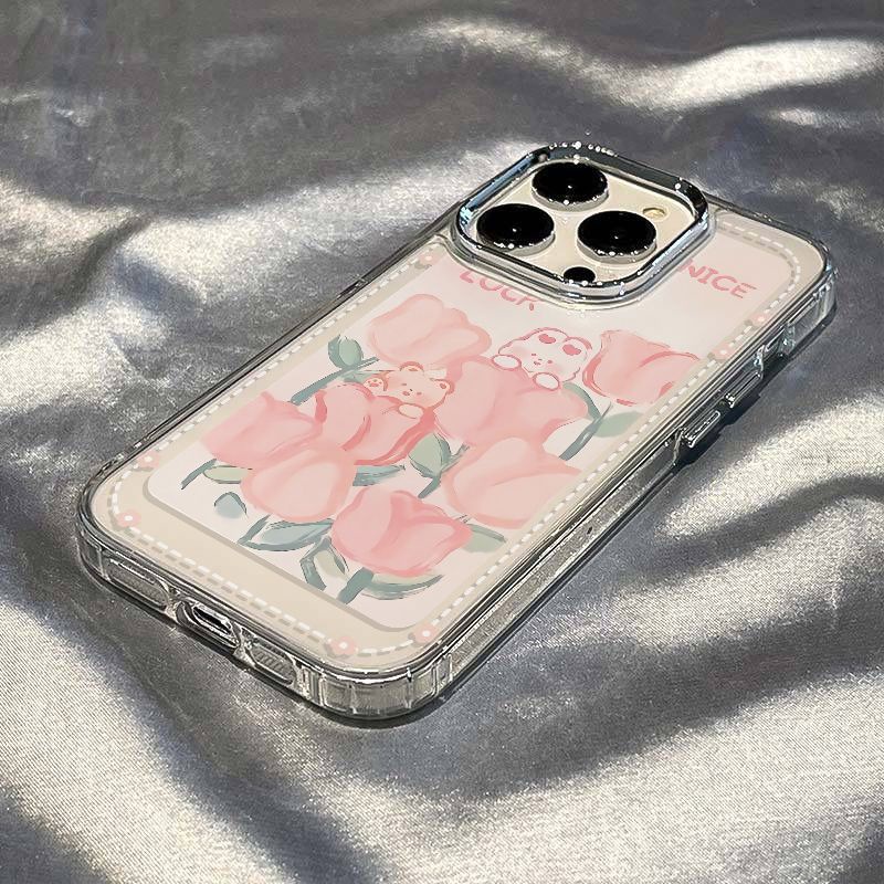 ✅Ốp Điện Thoại Mềm Chống Sốc In Hình Gấu Thỏ 13 Kiểu Đơn Giản Cho iPhone 12 / 814pro Plus 11 Max 7