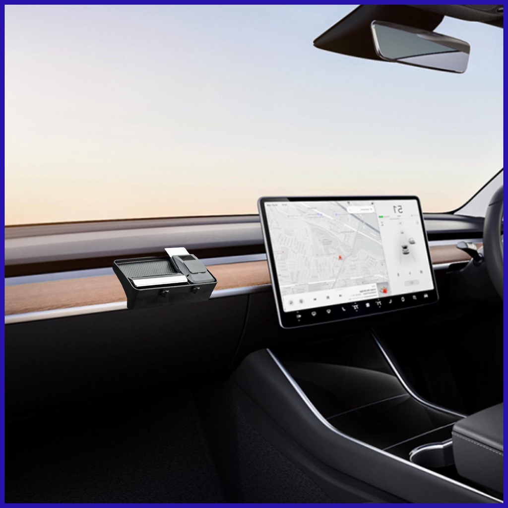 Khay Đựng Điện Thoại / Đồ Dùng Gắn Bảng Điều Khiển Xe Hơi Tiện Dụng