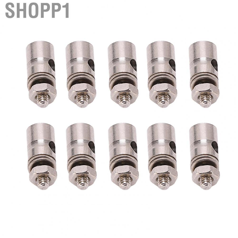 Shopp1 10pcs RC 1.8mm Pushrod Connector Linkage Stoppers For Model Airplane Plane