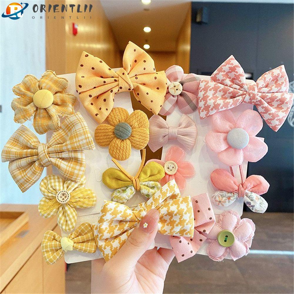 Set 8 Kẹp Tóc Nơ Dễ Thương Cho Bé Gái