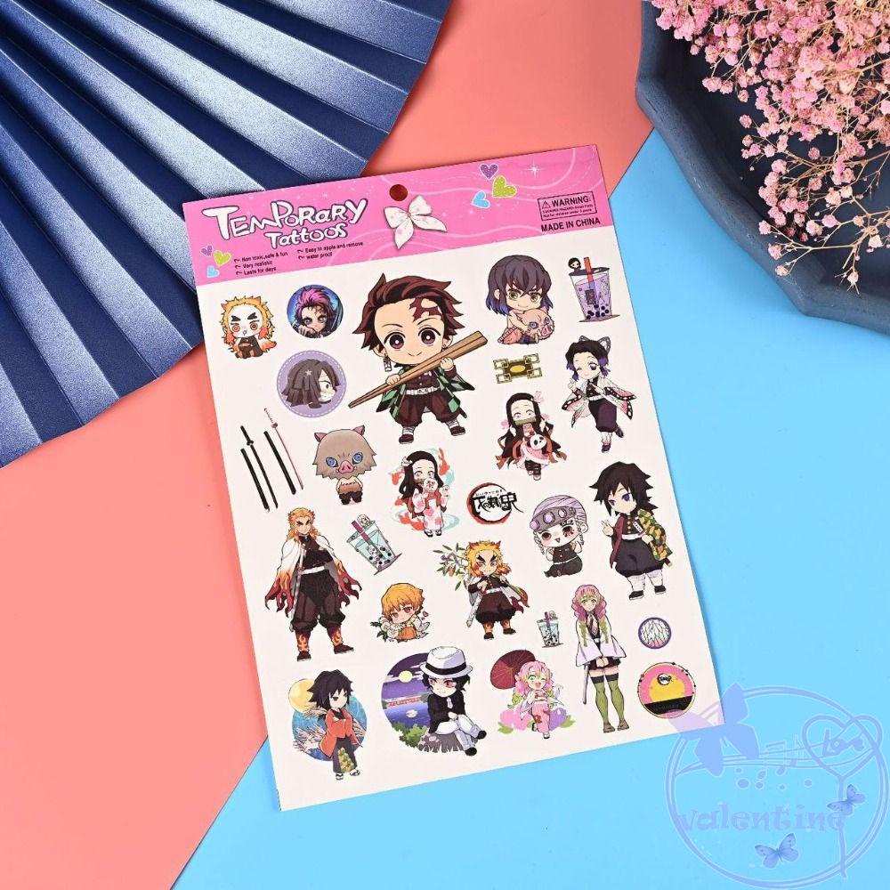 Hình Xăm Dán Họa Tiết Demon Slayer Chống Thấm Nước Độc Đáo Diy