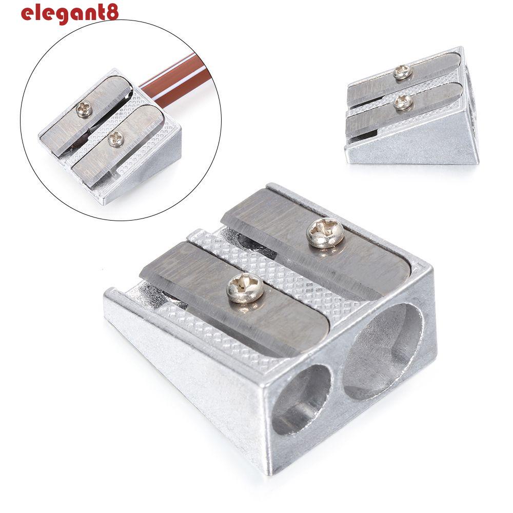 Gọt Bút Chì Hai Lỗ Bằng Kim Loại Thiết Kế Đơn Giản Cho Trẻ Em