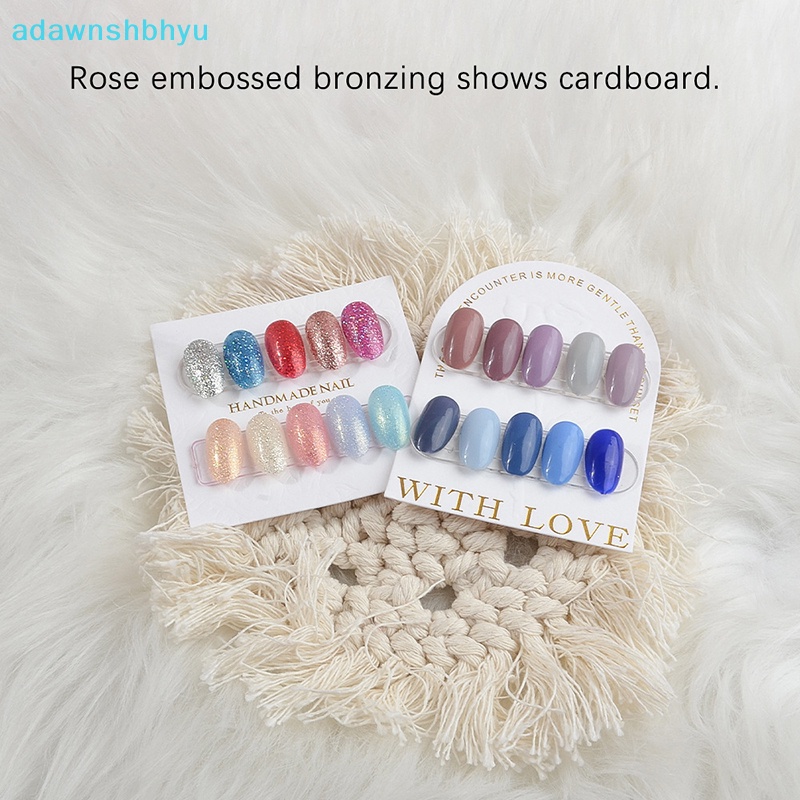 Set 10 Tấm Giấy Cắt Vẽ Móng Tay Nghệ Thuật