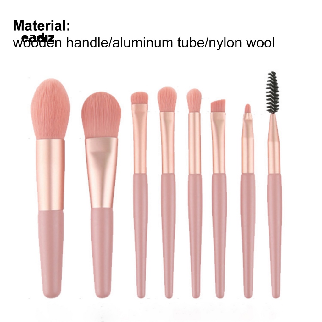 Bộ 8 Cọ Trang Điểm CADI 8 Cọ Mềm Mại Nhỏ Gọn Dành Cho Bạn Gái