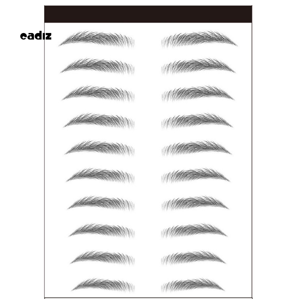 1 Tờ Miếng Dán Lông Mày Tạo Hiệu Ứng 3D Bán Vĩnh Viễn Kháng Nước Cho Nữ