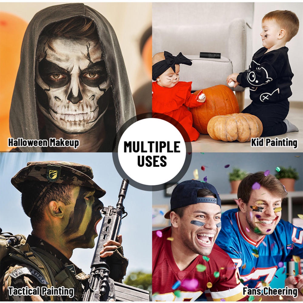 Màu Vẽ Mặt Hòa Tan Trong Nước Hình Cầu Thủ Bóng Rổ / Bóng Đá DIY Cho Bé