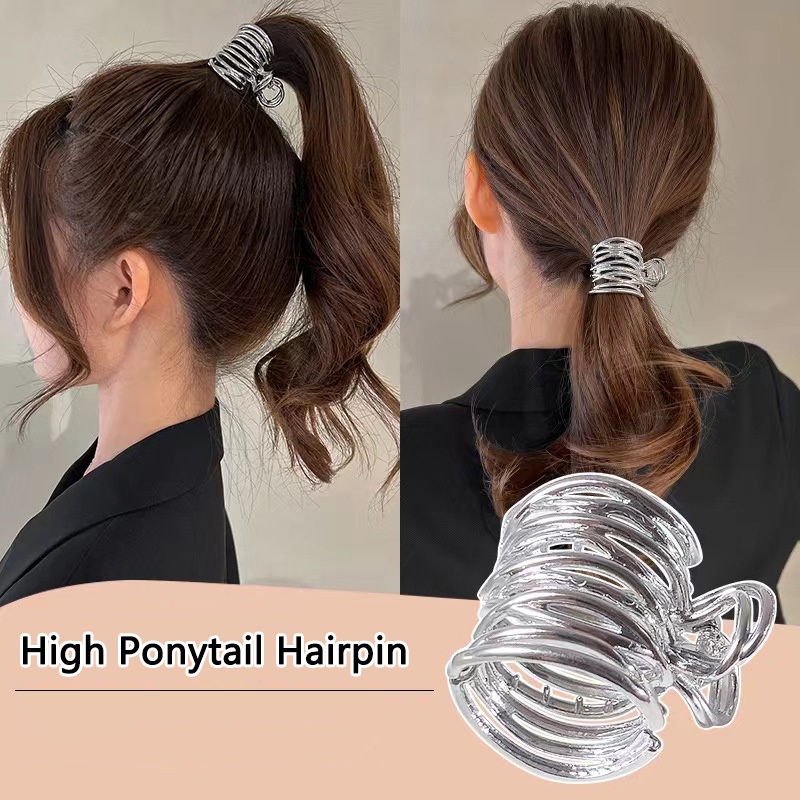 Kẹp tóc càng cua CHLINS kim loại đơn giản thời trang
