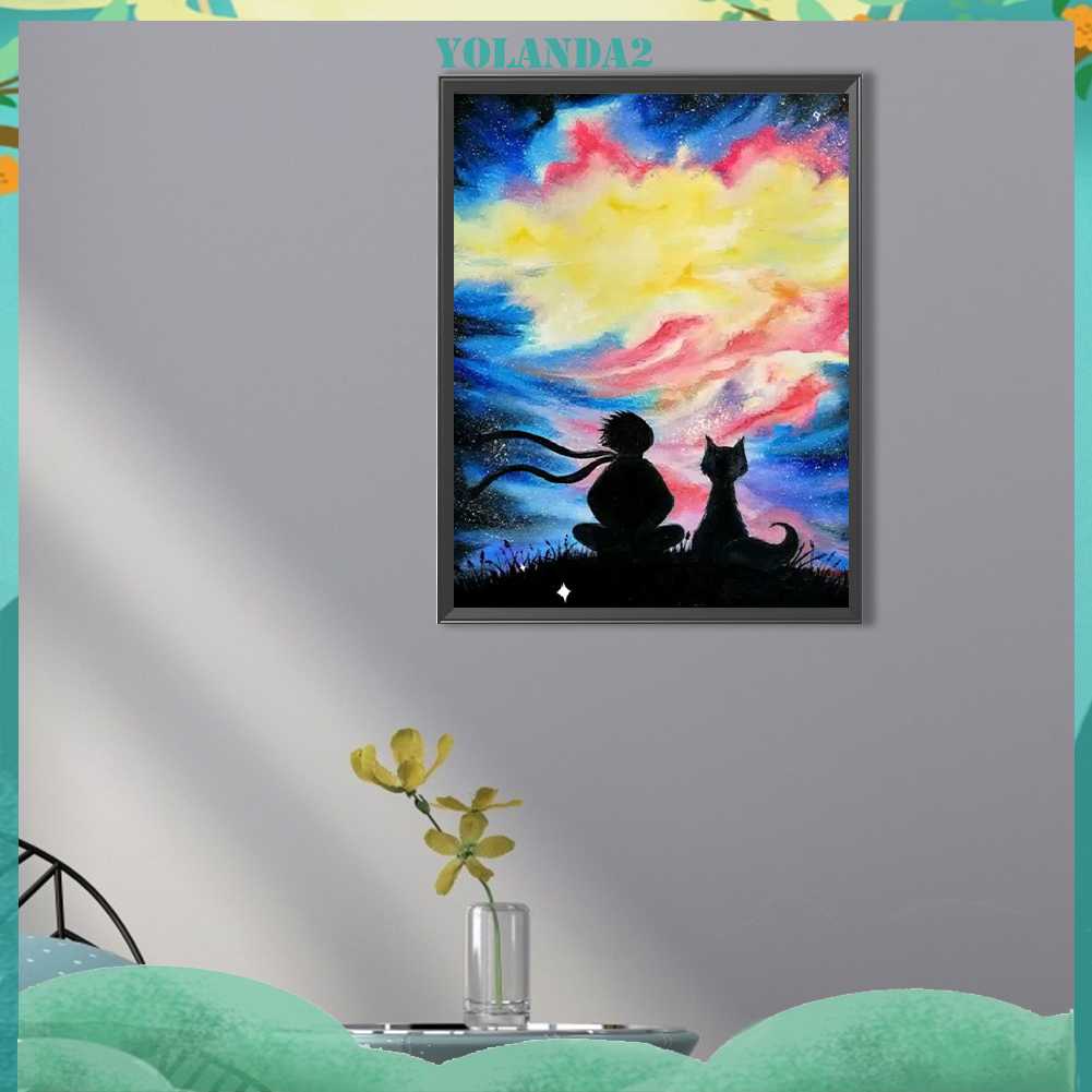 Tranh Đính Đá Kim Cương Toàn Bộ 5D DIY Hình Vẽ Phong Cảnh Trang Trí Nhà Cửa