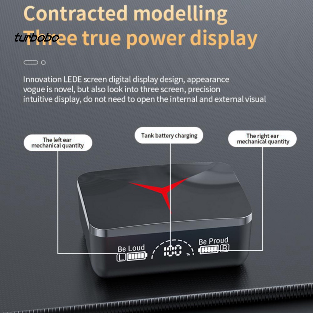 Tai Nghe Thể Thao Không Dây Bluetooth M90 Mini Âm Thanh Trung Thực Cao Màn Hình LED Hiển Thị Điện Tử 5.3