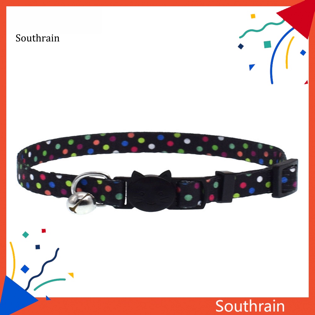 Vòng Cổ Khóa Cài An Toàn In Họa Tiết Dễ Thương Có Thể Điều Chỉnh Thời Trang Cho Thú Cưng