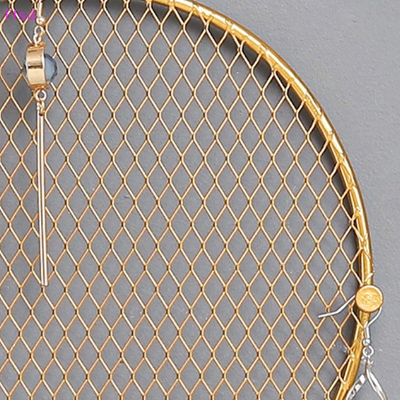 {Ffsd} Giá Sắt Nhẹ Phong Cách Bắc Âu Sang Trọng Trưng Bày Bông Tai Chìa Khóa Có Thể Đóng Vào Tường * Bán Chạy