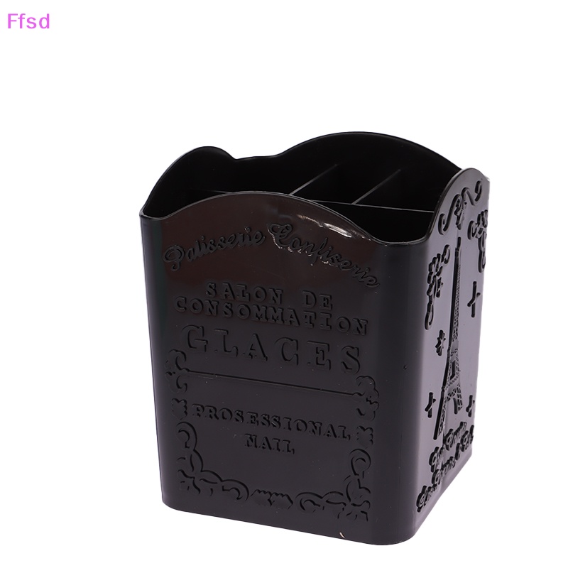 {Ffsd} Hộp 4 Ngăn Đựng Cọ Trang Điểm Sơn Móng Tay Nghệ Thuật * Bán Chạy